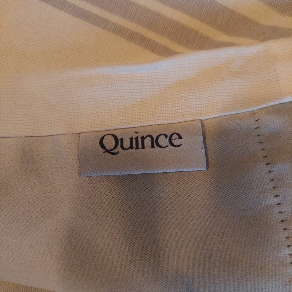 NWT! Quince Linen Coastal Stripe Blackout Curtains- 2 Panels! 48"x 84" (C67) - Picture 9 of 11